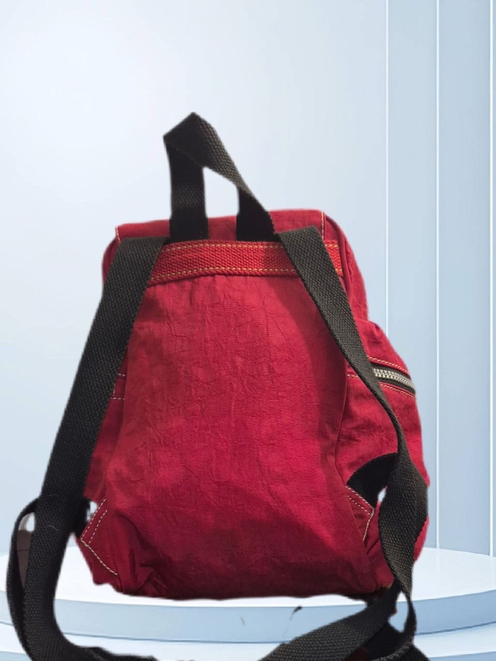 Kipling Red Nylon Backpack - Picture 2 of 7